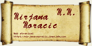 Mirjana Moračić vizit kartica